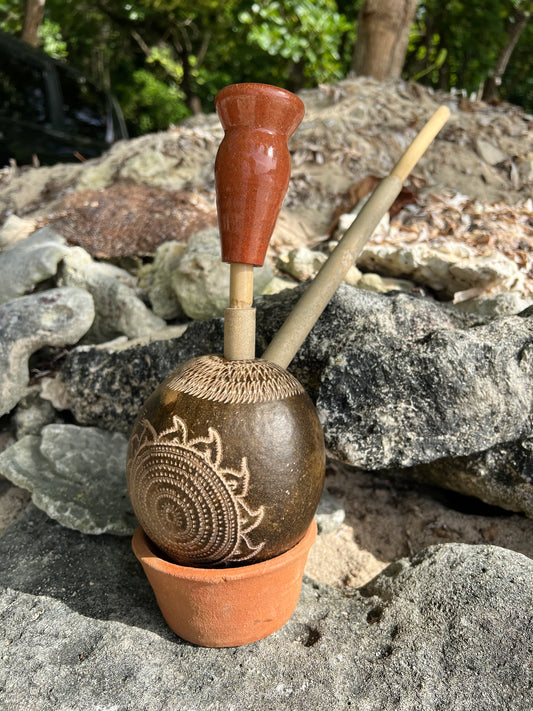 Flame Of RA Hand-carved Calabash Steam Chalice