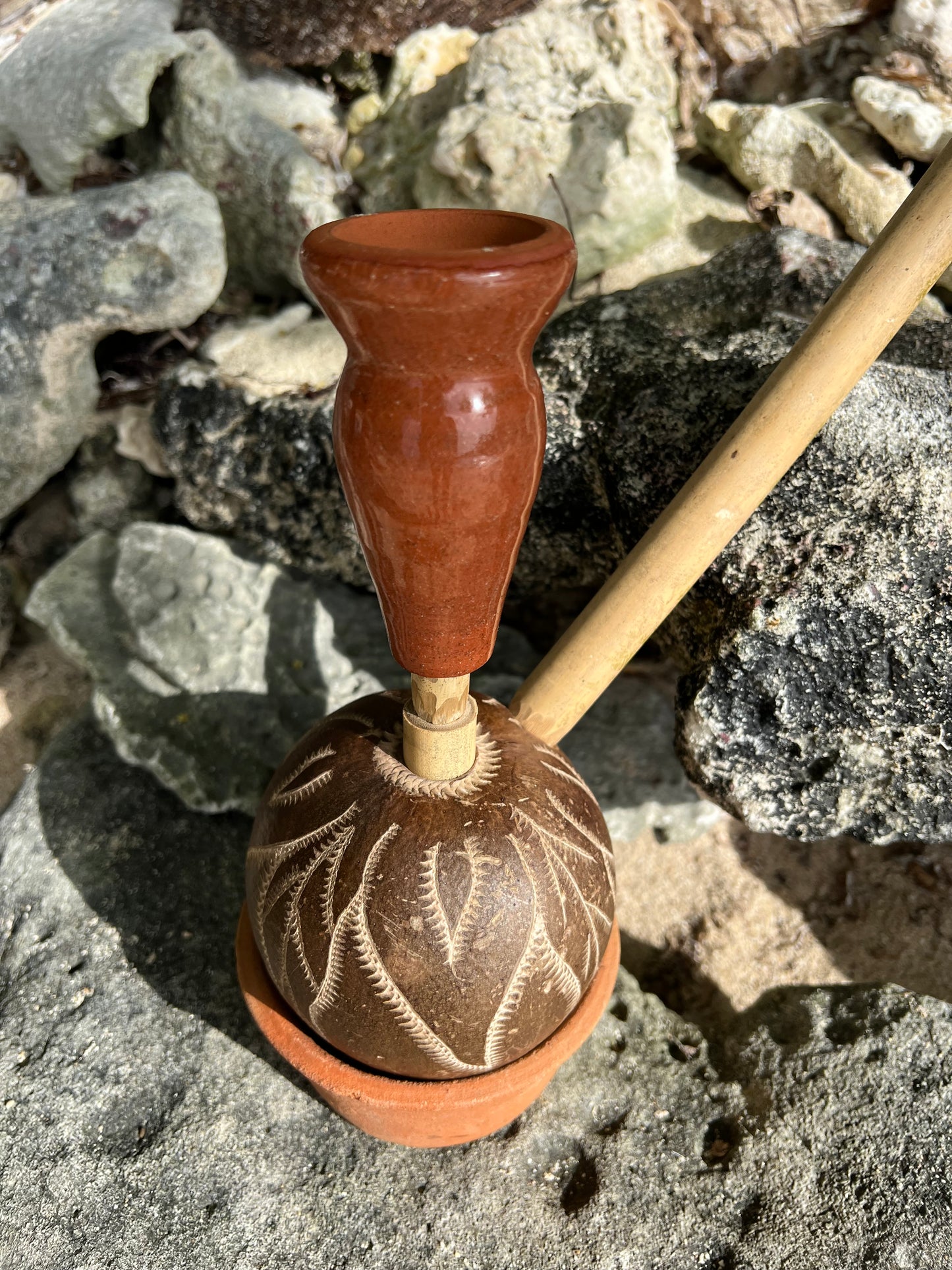 Livity Leaves Hand-carved Calabash Steam Chalice