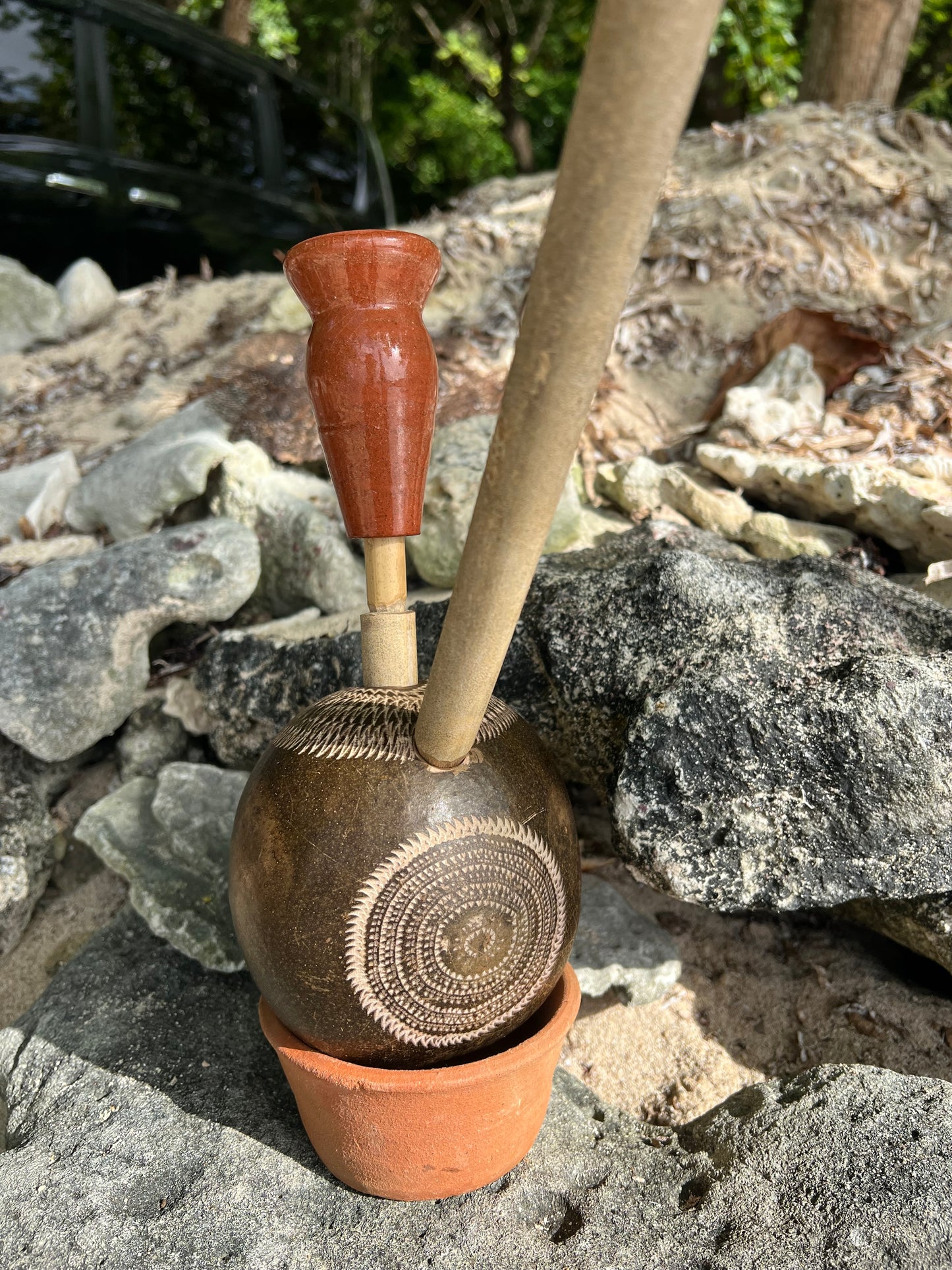 Flame Of RA Hand-carved Calabash Steam Chalice