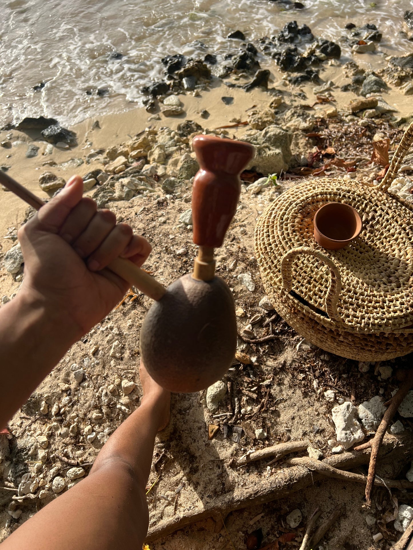 RARE Pear Shaped Calabash Steam Chalice
