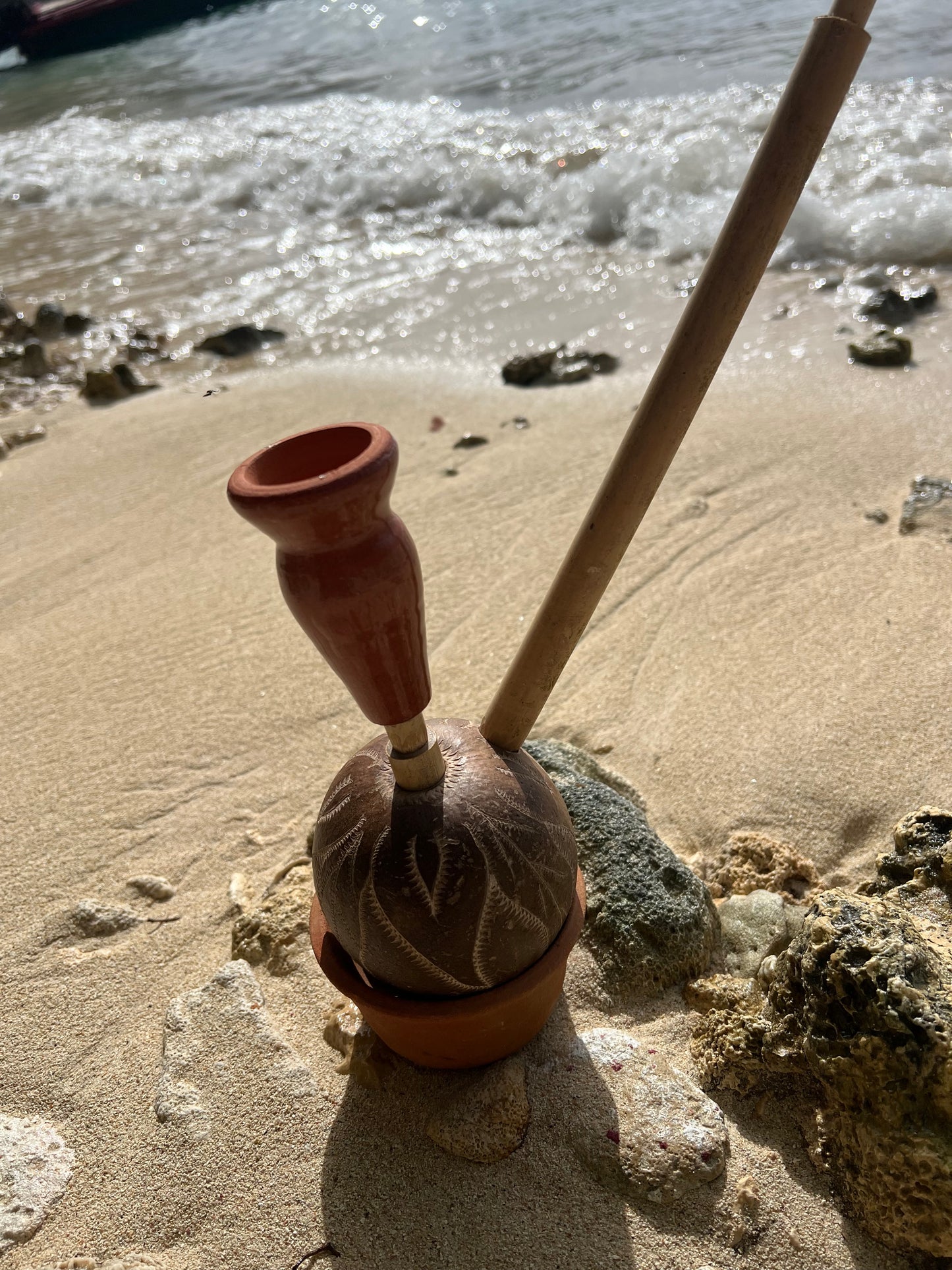 Livity Leaves Hand-carved Calabash Steam Chalice
