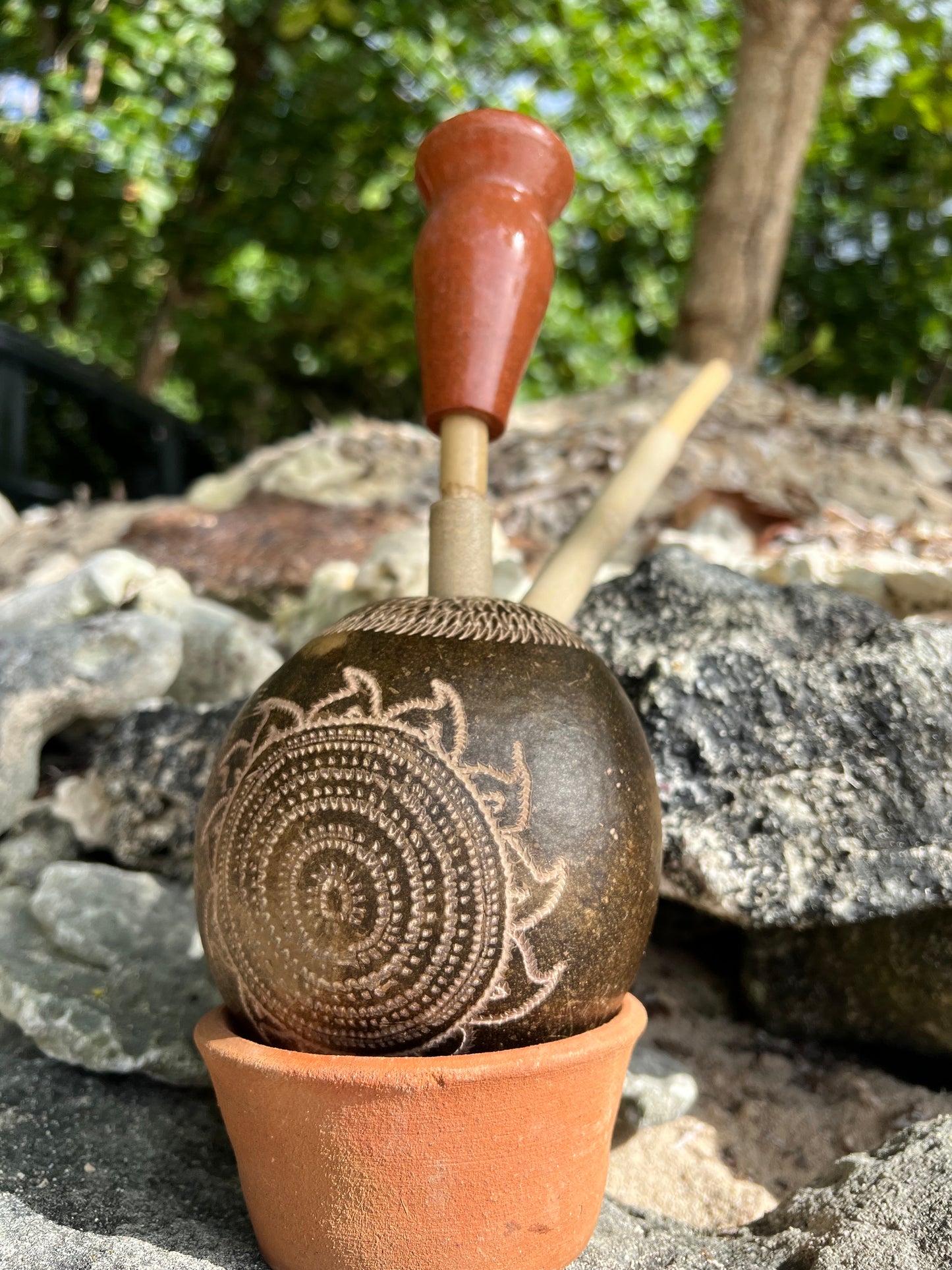 Flame Of RA Hand-carved Calabash Steam Chalice