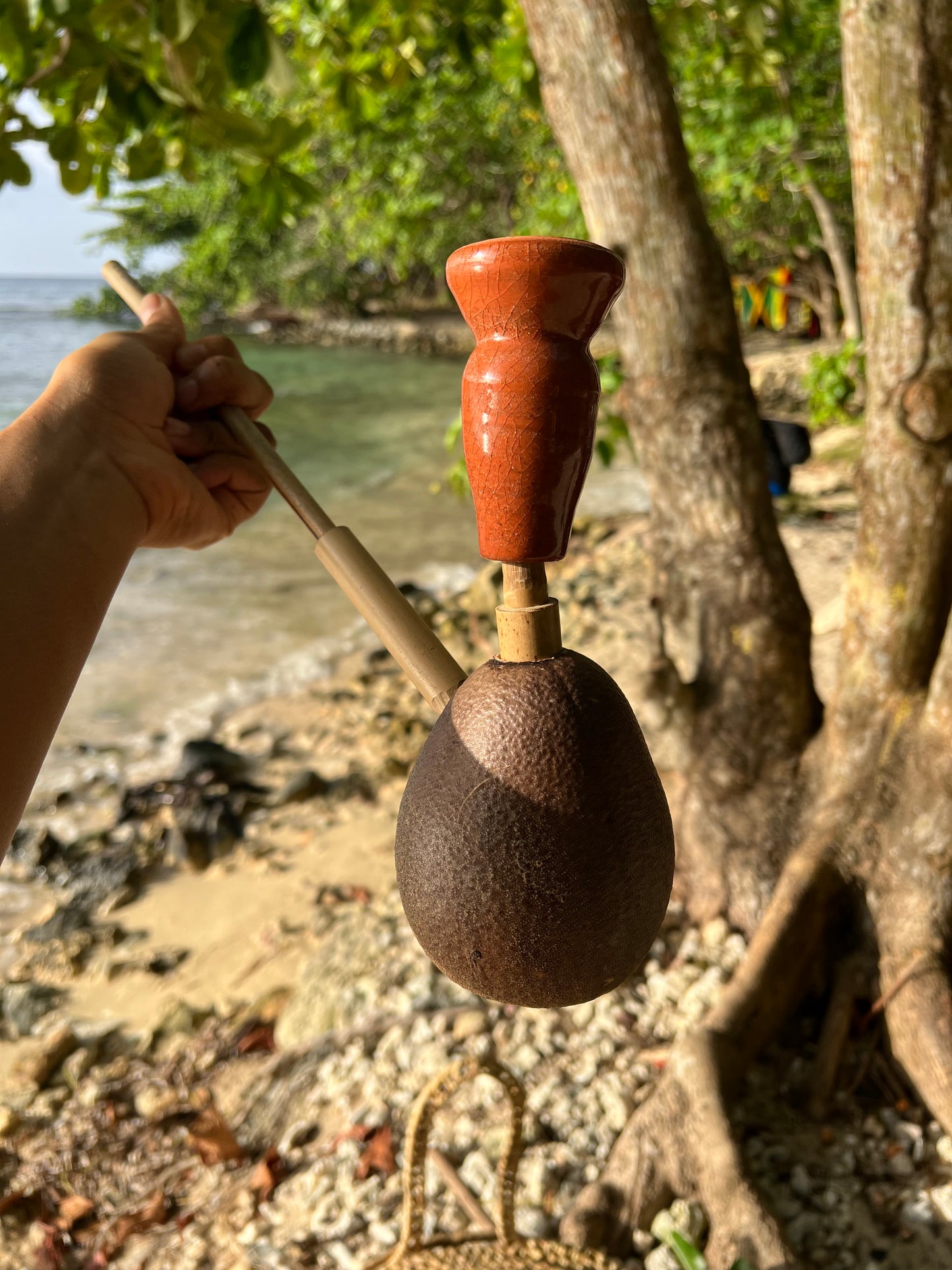 RARE Pear Shaped Calabash Steam Chalice