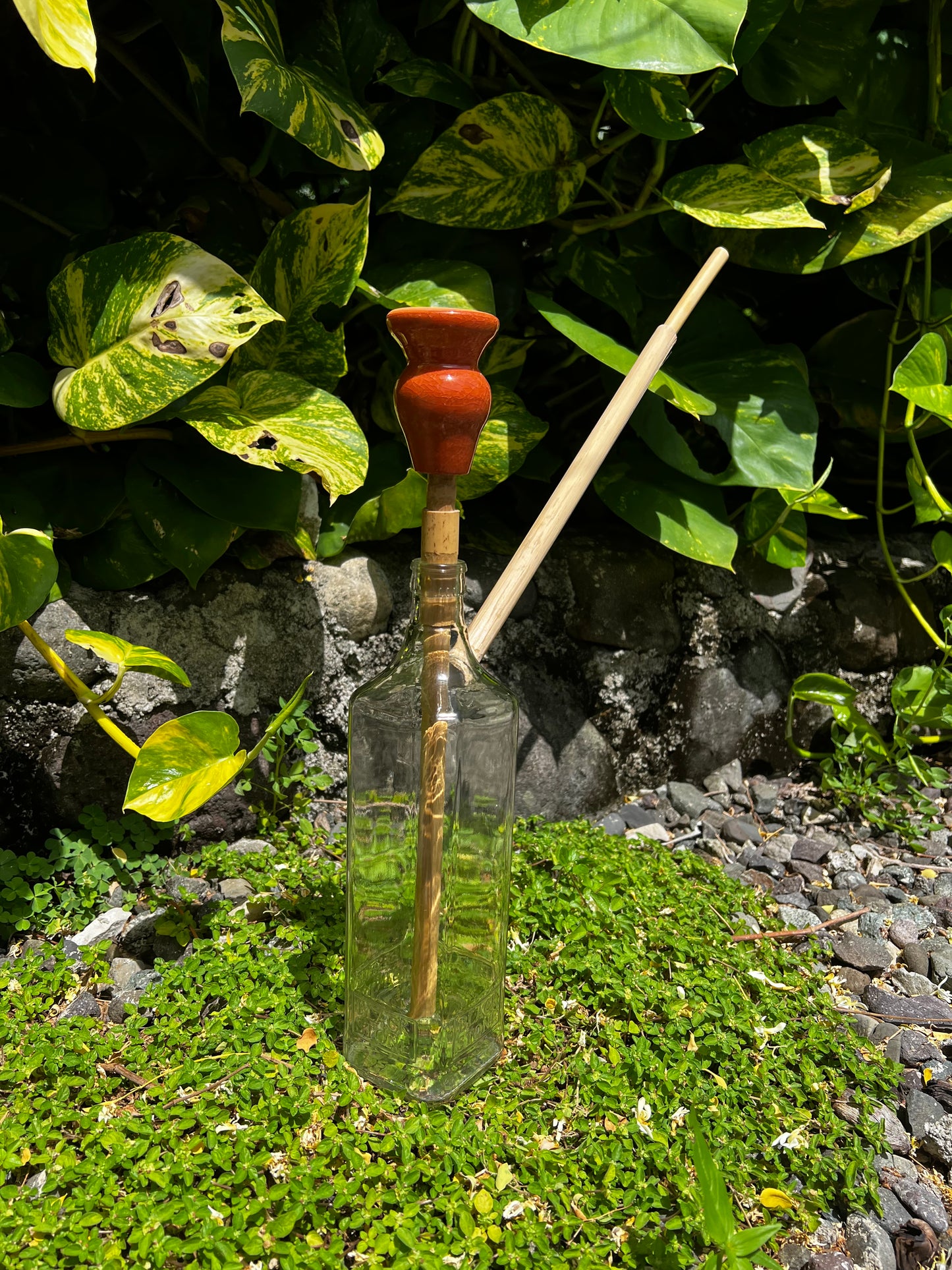 Black Stone Beauty Glass Steam Chalice